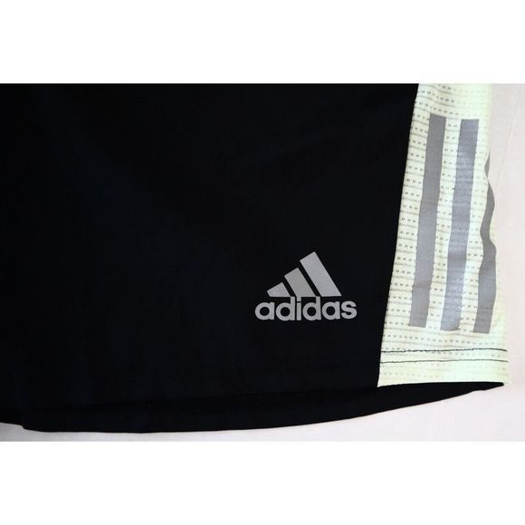 adidas HE9259 Mens Sz XL Black/Almost Lime/Reflect Own The Run 7" Running Shorts - Picture 5 of 11